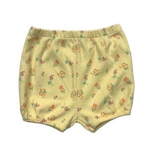 Yellow Floral Bloomer Shorts baby girls Size 6-9 Months